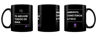 Caneca Flynow Preta (Modelo 2)