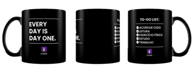 Caneca Flynow Preta (Modelo 3)