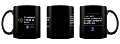 Caneca Flynow Preta (Modelo 4)