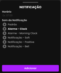 Notificações personalizadas